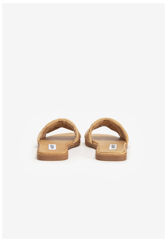 Inuovo Pantoletten Leder Hellbraun - surf4shoes