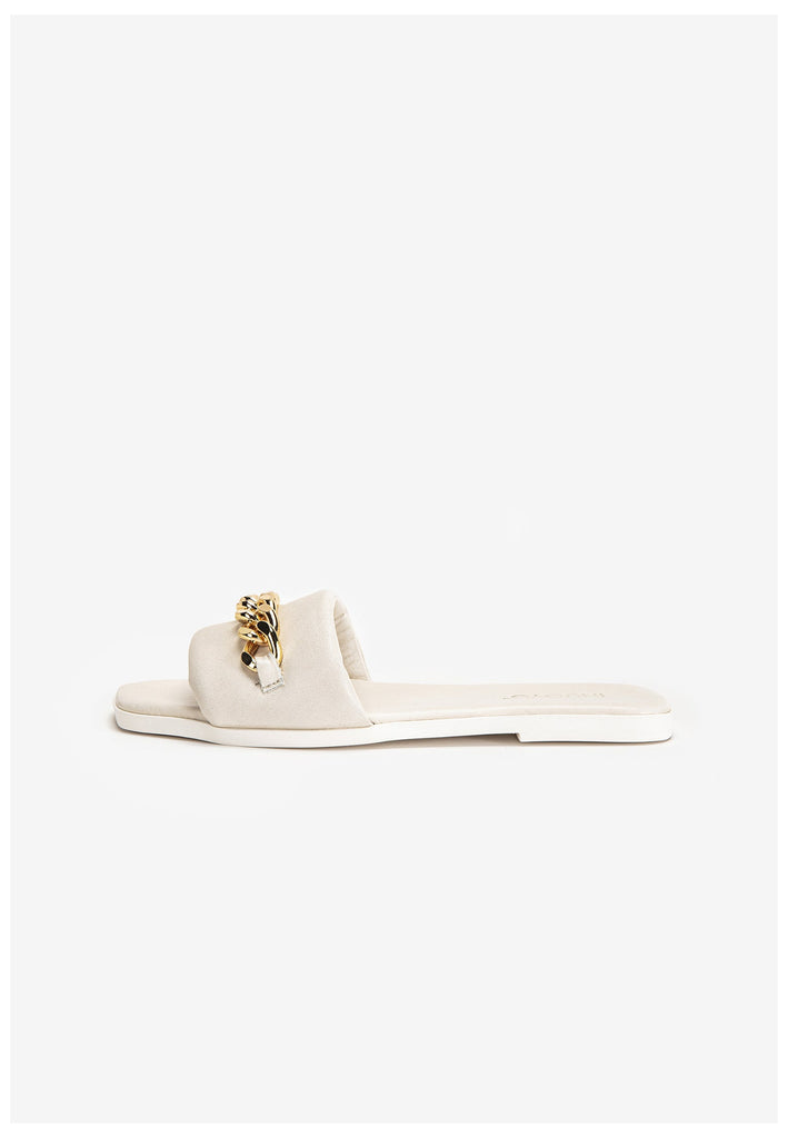 Inuovo Pantoletten Leder Creme - surf4shoes