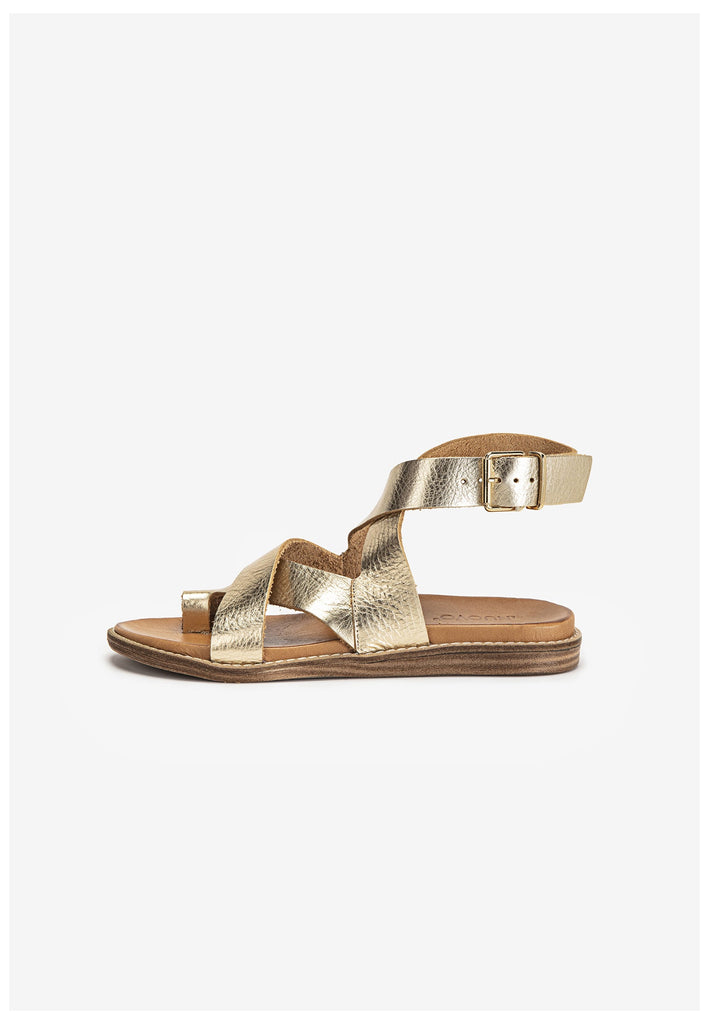 Inuovo Zehensteg Leder Gold - surf4shoes