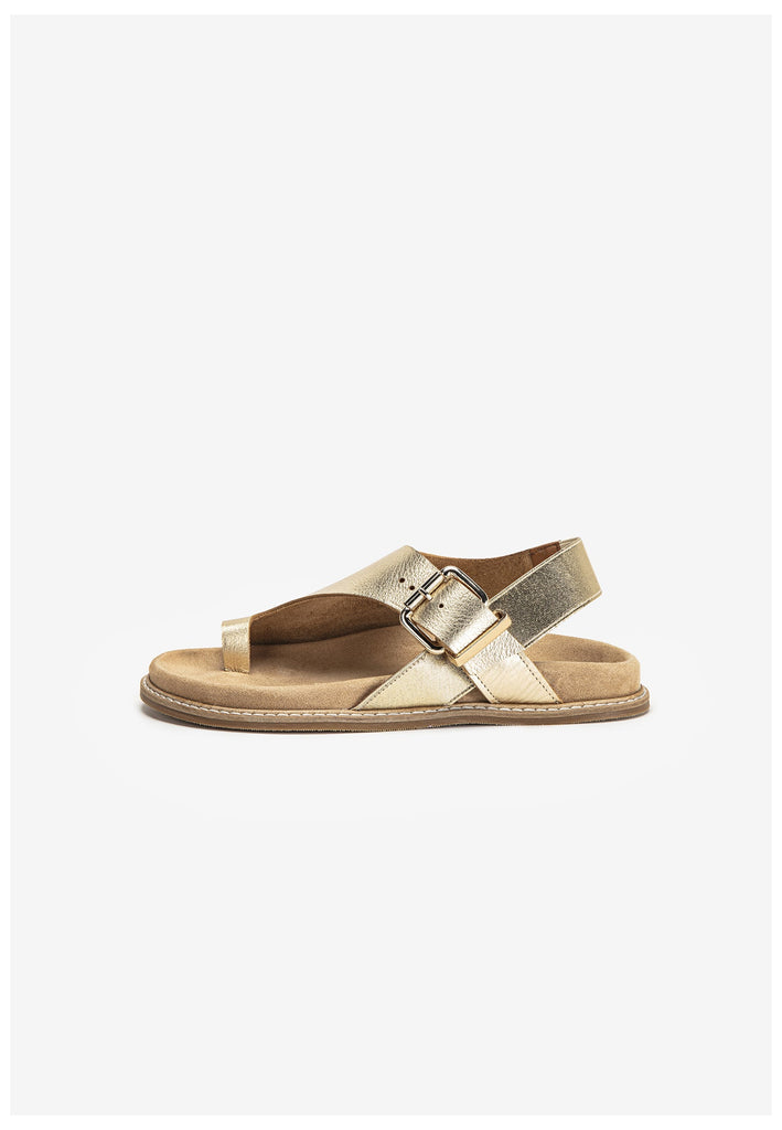 Inuovo Zehensteg Leder Gold - surf4shoes