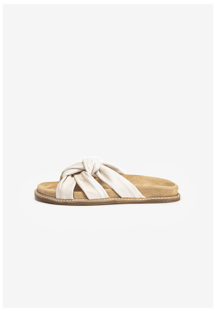 Inuovo Pantoletten Leder Creme - surf4shoes