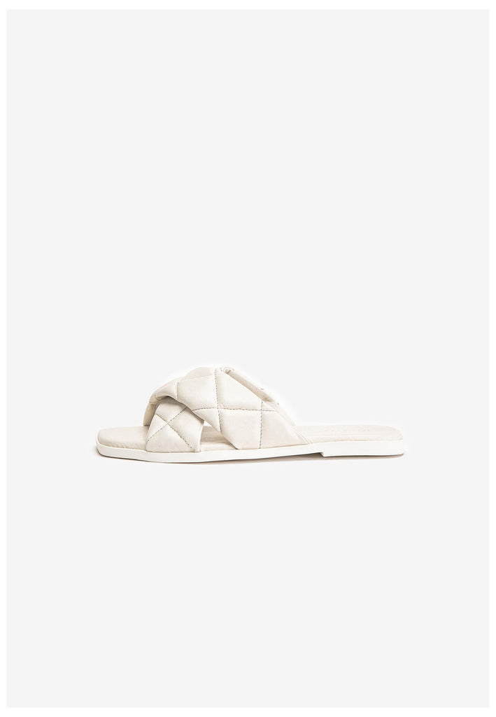 Inuovo Pantoletten Leder Creme - surf4shoes
