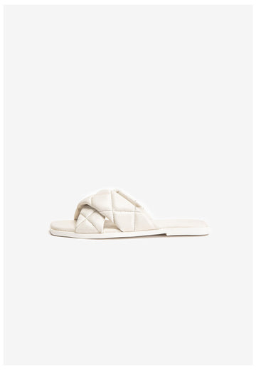 Inuovo Pantoletten Leder Creme - surf4shoes