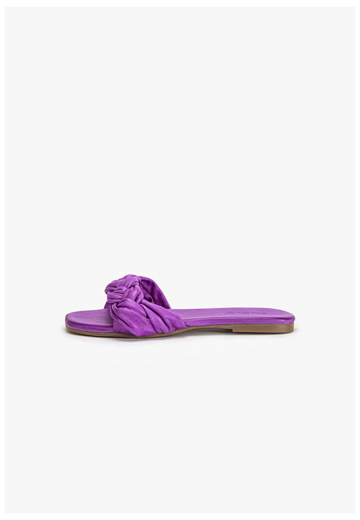 Inuovo Pantoletten Leder Lila - surf4shoes