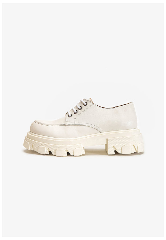 Inuovo Halbschuhe Leder Creme - surf4shoes