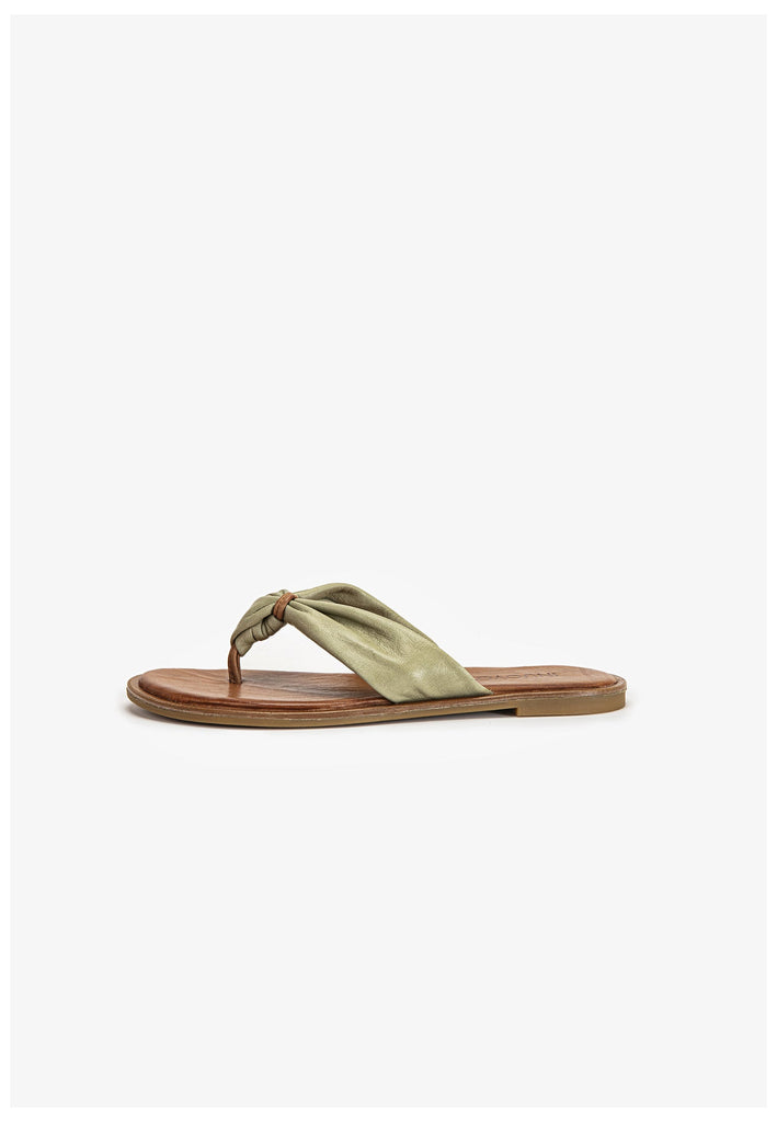 Inuovo Zehensteg Leder Olive - surf4shoes