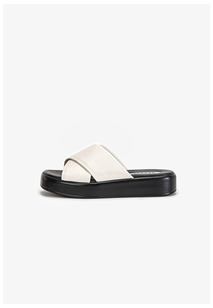 Inuovo Pantoletten Leder Creme - surf4shoes