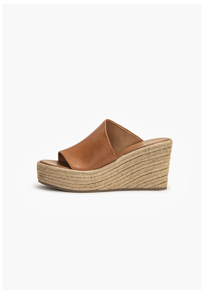 Inuovo Pantoletten Leder Mittelbraun - surf4shoes