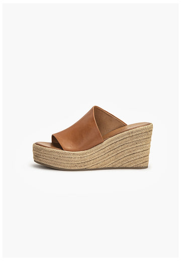 Inuovo Pantoletten Leder Mittelbraun - surf4shoes