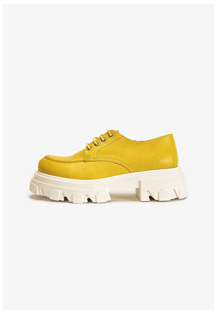 Inuovo Halbschuhe Leder Gelb - surf4shoes