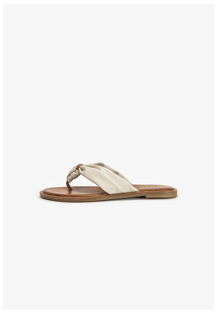 Inuovo Zehensteg Leder Beige - surf4shoes