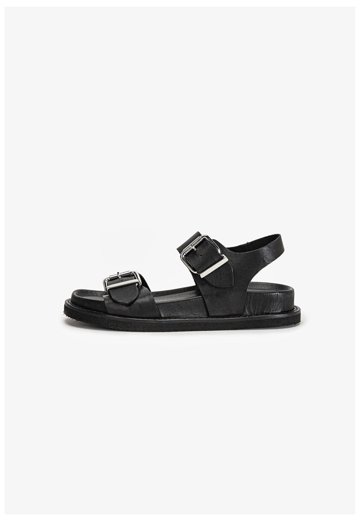 Inuovo Sandalen Leder Schwarz - surf4shoes