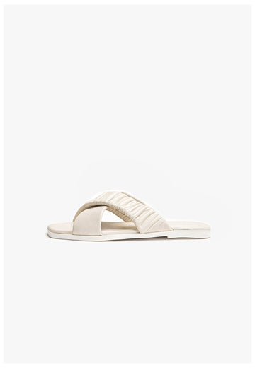 Inuovo Pantoletten Leder Creme - surf4shoes