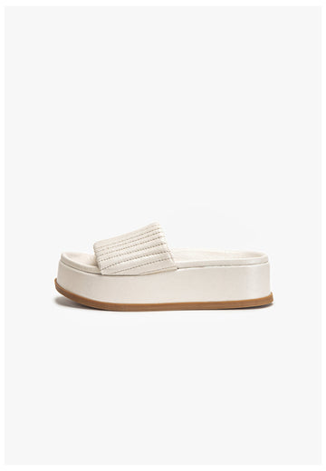Inuovo Pantoletten Leder Creme - surf4shoes