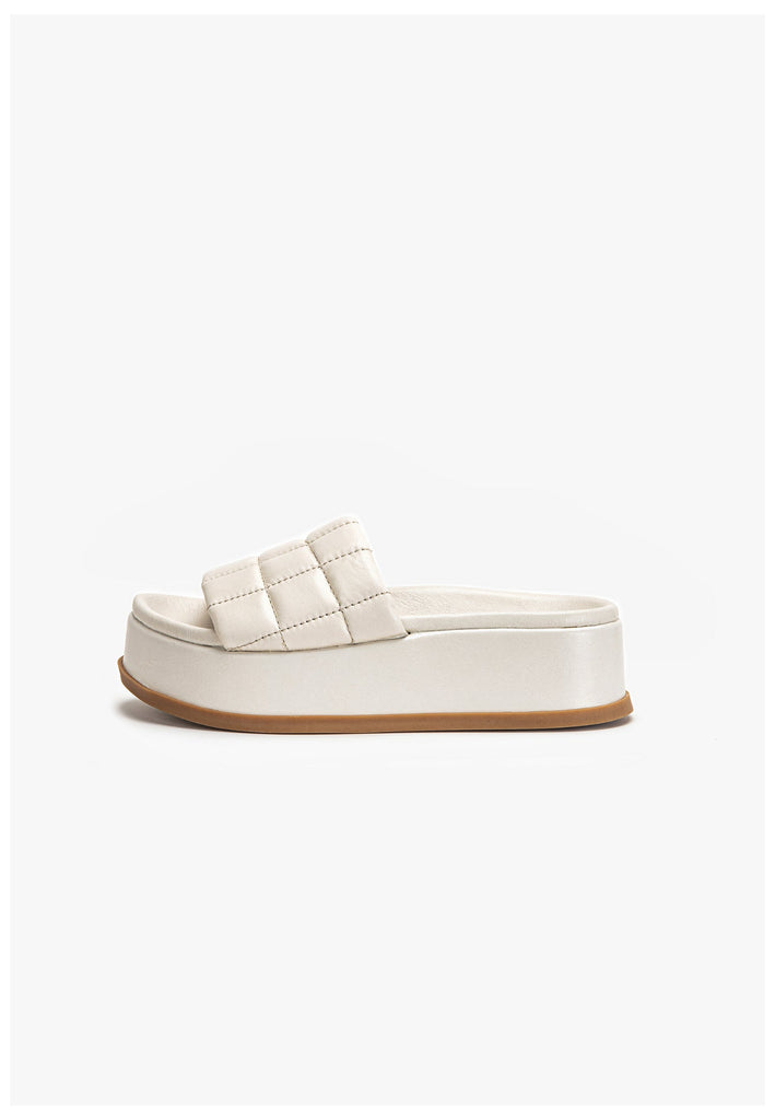 Inuovo Pantoletten Leder Creme - surf4shoes