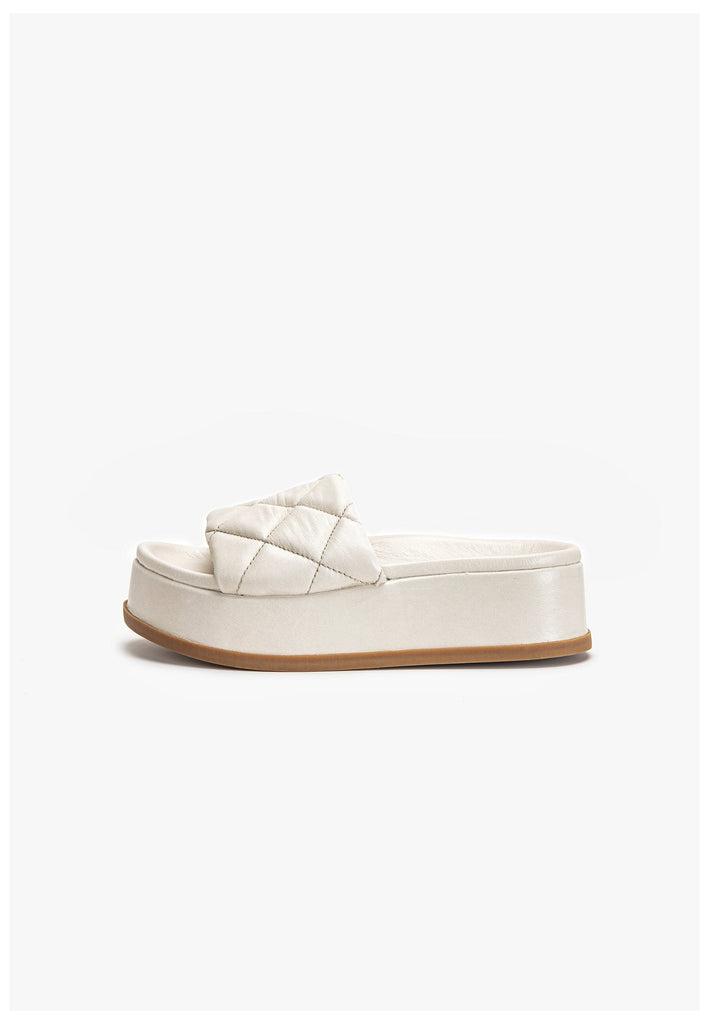 Inuovo Pantoletten Leder Creme - surf4shoes