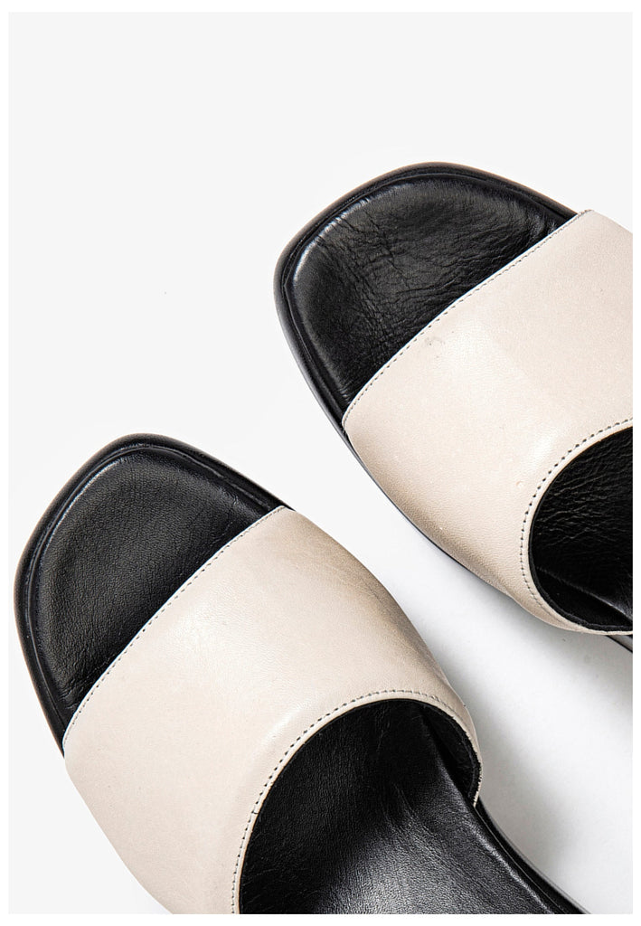 Inuovo Pantoletten Leder Creme - surf4shoes