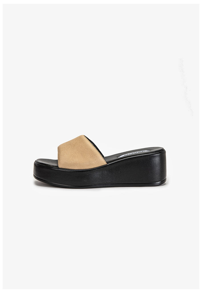 Inuovo Pantoletten Leder Hellbraun - surf4shoes