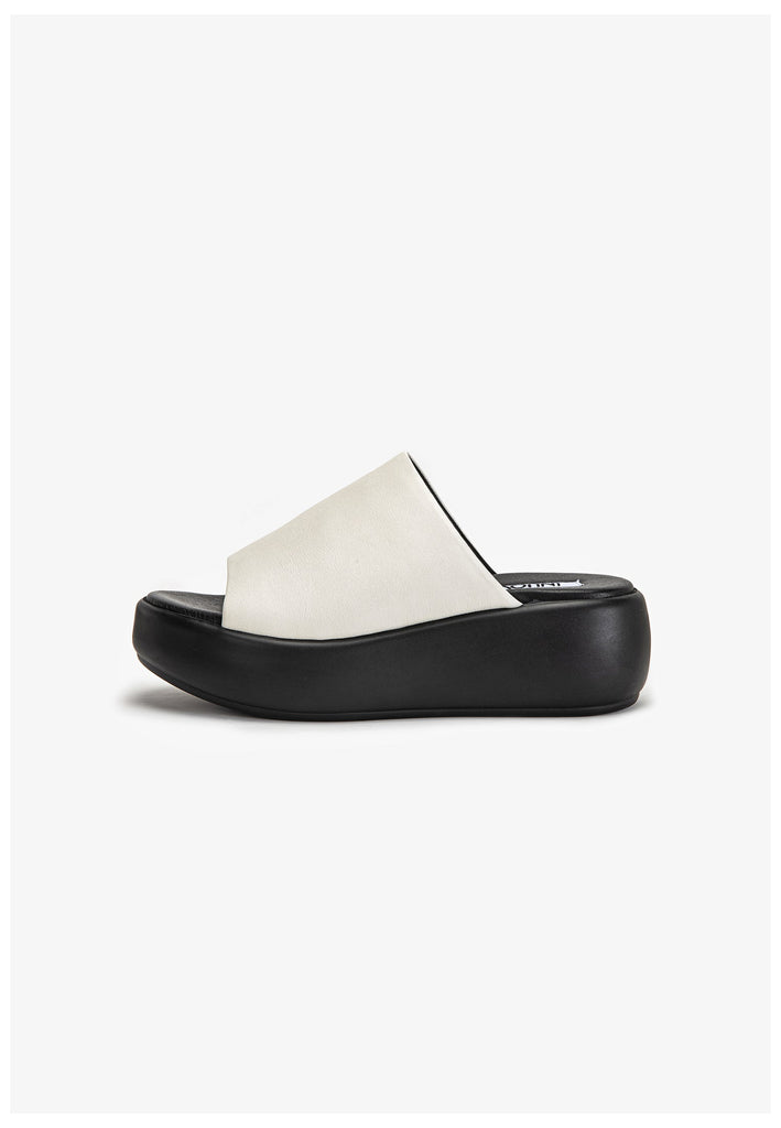 Inuovo Pantoletten Leder Creme - surf4shoes