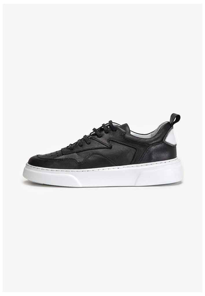 Inuovo Sneaker Leder Schwarz - surf4shoes