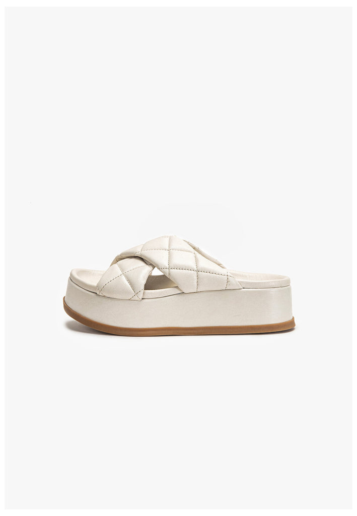 Inuovo Pantoletten Leder Creme - surf4shoes