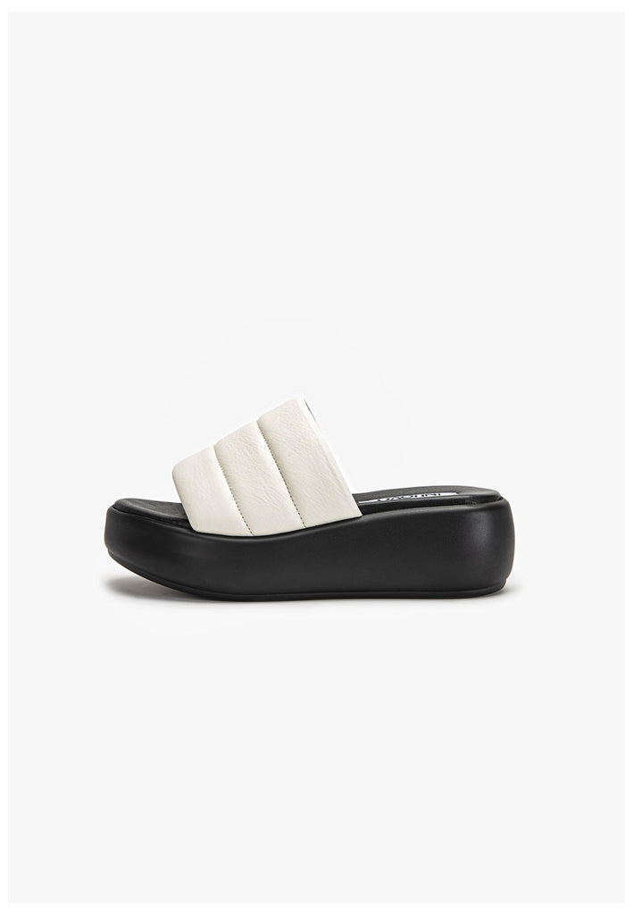 Inuovo Pantoletten Leder Creme - surf4shoes