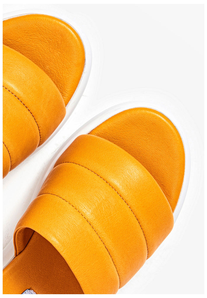 Inuovo Pantoletten Leder Orange - surf4shoes