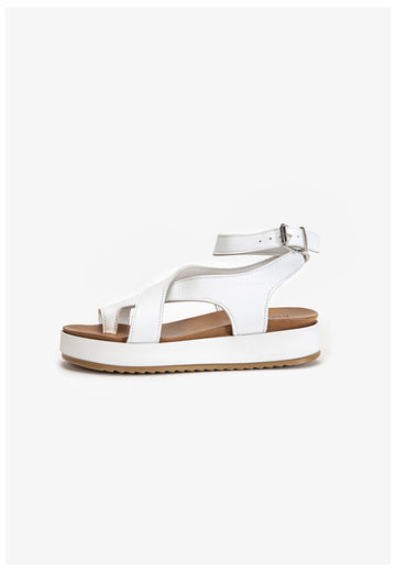 Inuovo Zehensteg Leder Weiß - surf4shoes