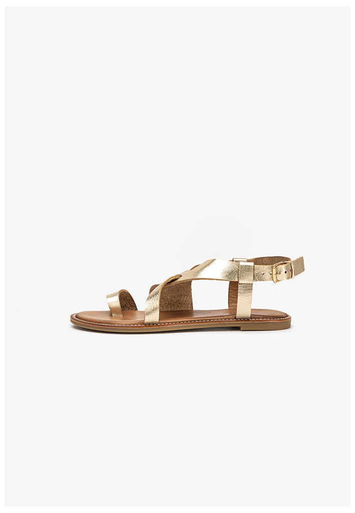 Inuovo Zehensteg Leder Gold - surf4shoes