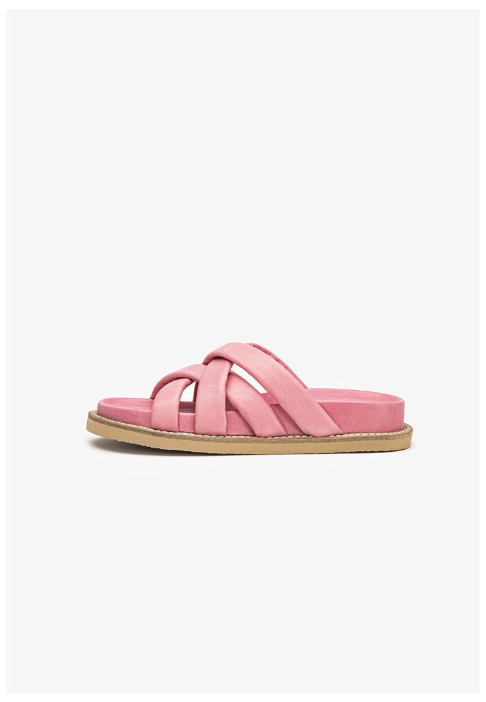 Inuovo Pantoletten Leder Pink - surf4shoes