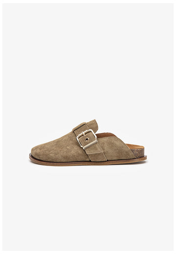 Inuovo Clogs Veloursleder Natur - surf4shoes