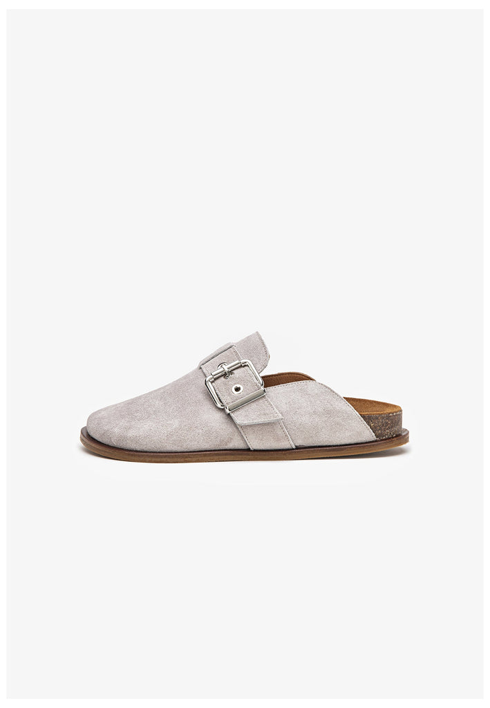Inuovo Clogs Veloursleder Stone - surf4shoes