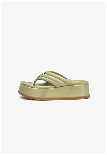 Inuovo Zehensteg Leder Olive - surf4shoes