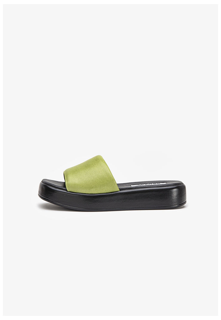 Inuovo Pantoletten Leder Grün - surf4shoes
