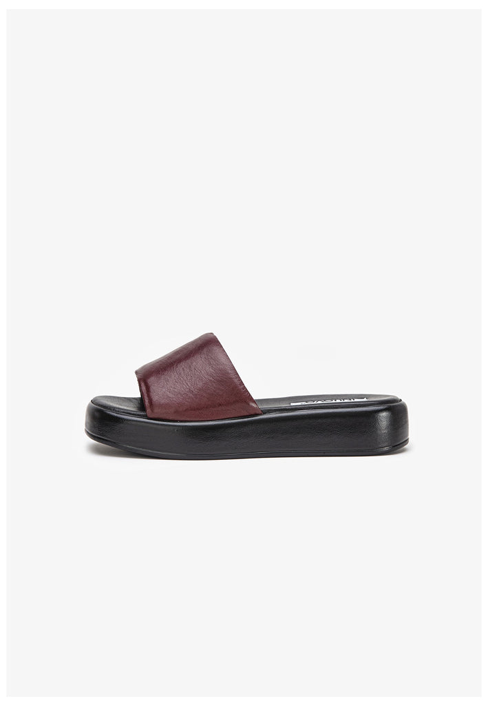 Inuovo Pantoletten Leder Rot - surf4shoes