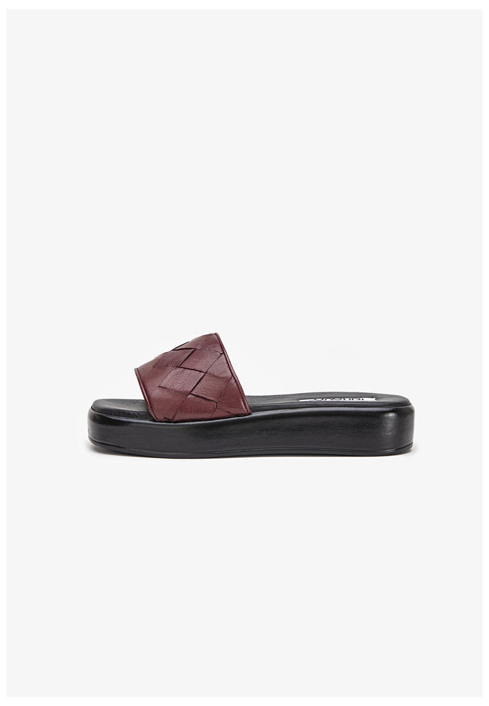 Inuovo Pantoletten Leder Rot - surf4shoes
