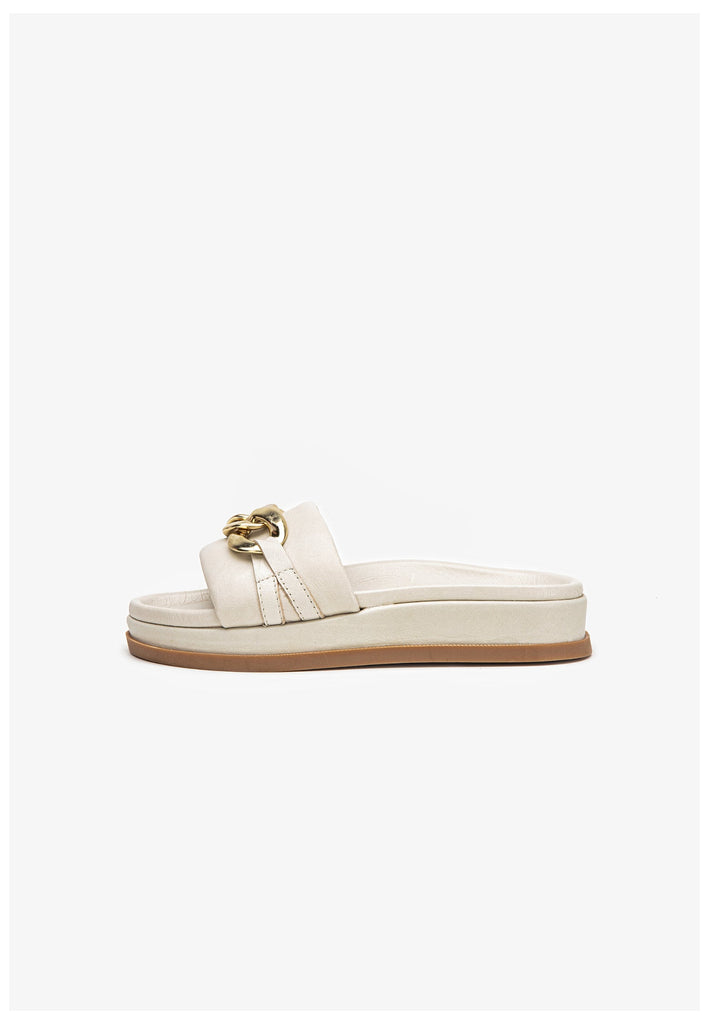 Inuovo Pantoletten Leder Bone - surf4shoes