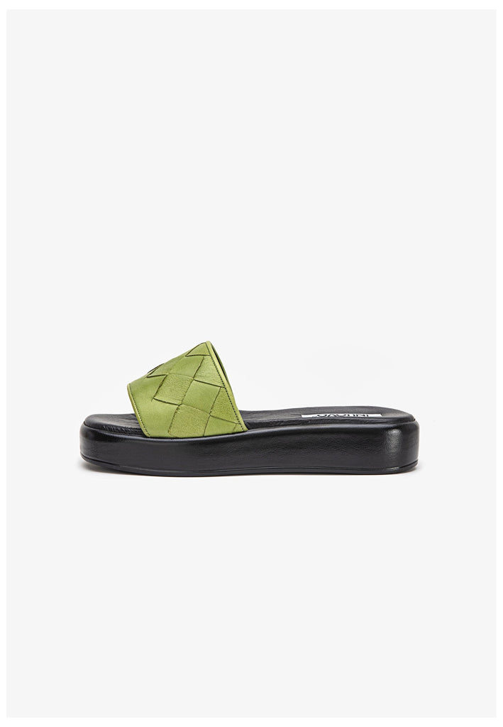 Inuovo Pantoletten Leder Grün - surf4shoes
