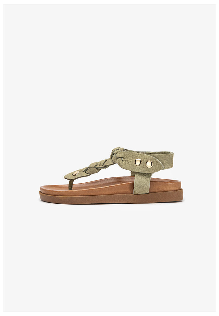 Inuovo Zehensteg Leder Olive - surf4shoes