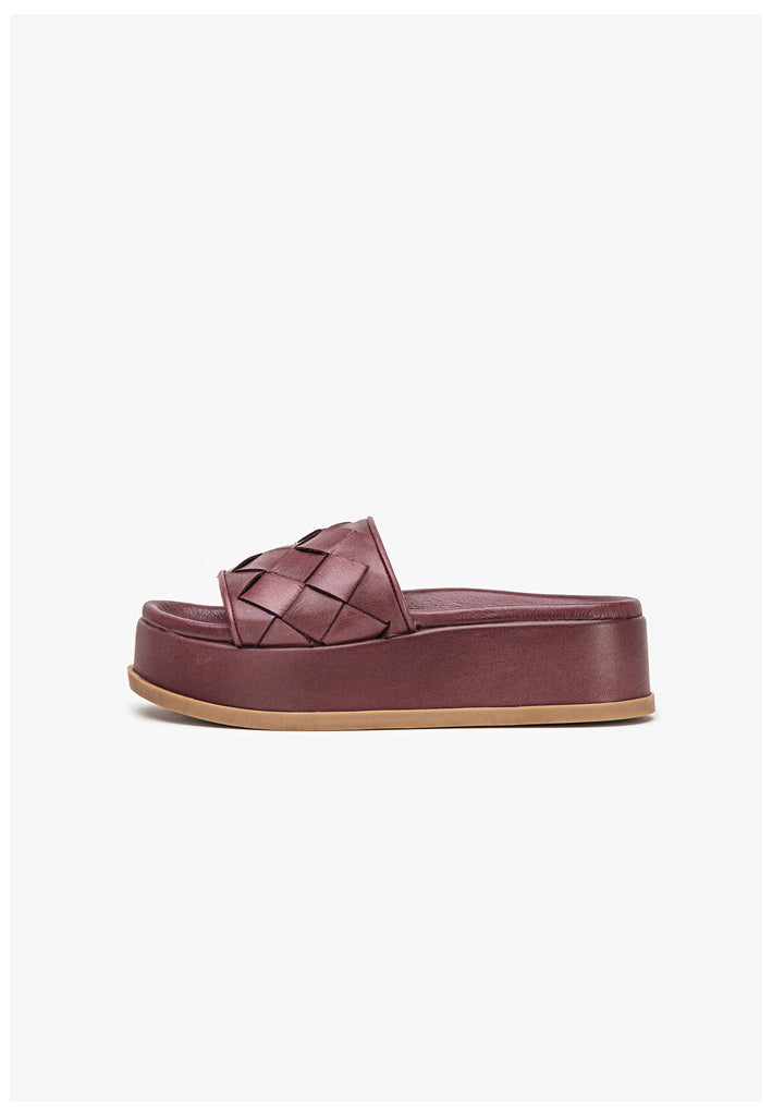 Inuovo Pantoletten Leder Rot - surf4shoes