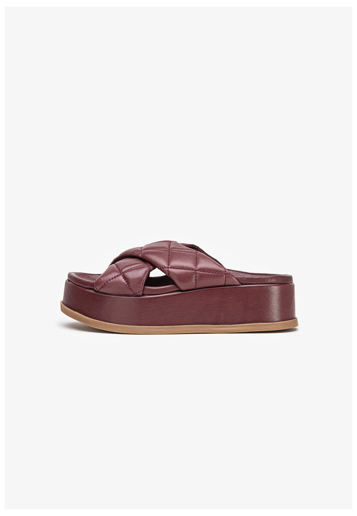 Inuovo Pantoletten Leder Rot - surf4shoes