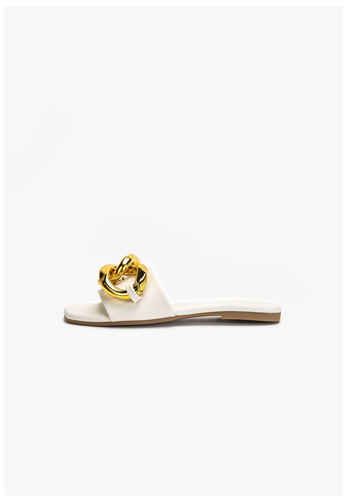 Inuovo Pantoletten Leder Cream - surf4shoes
