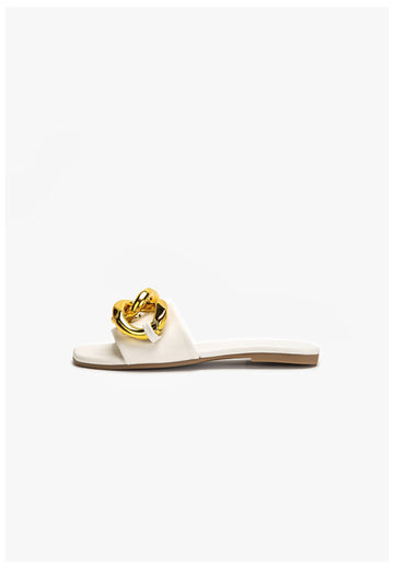 Inuovo Pantoletten Leder Cream - surf4shoes