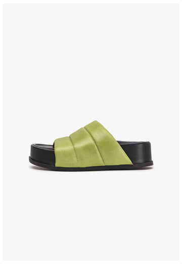 Inuovo Pantoletten Leder Grün - surf4shoes