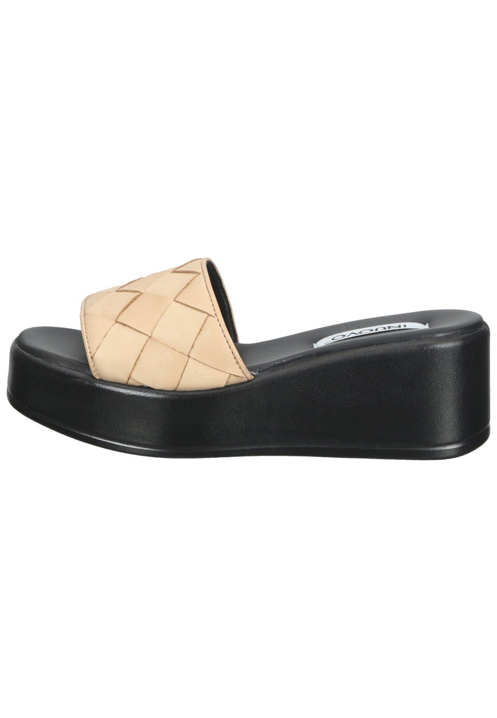 Inuovo Pantoletten Leder Hellbraun - surf4shoes
