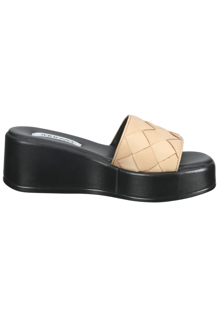 Inuovo Pantoletten Leder Hellbraun - surf4shoes