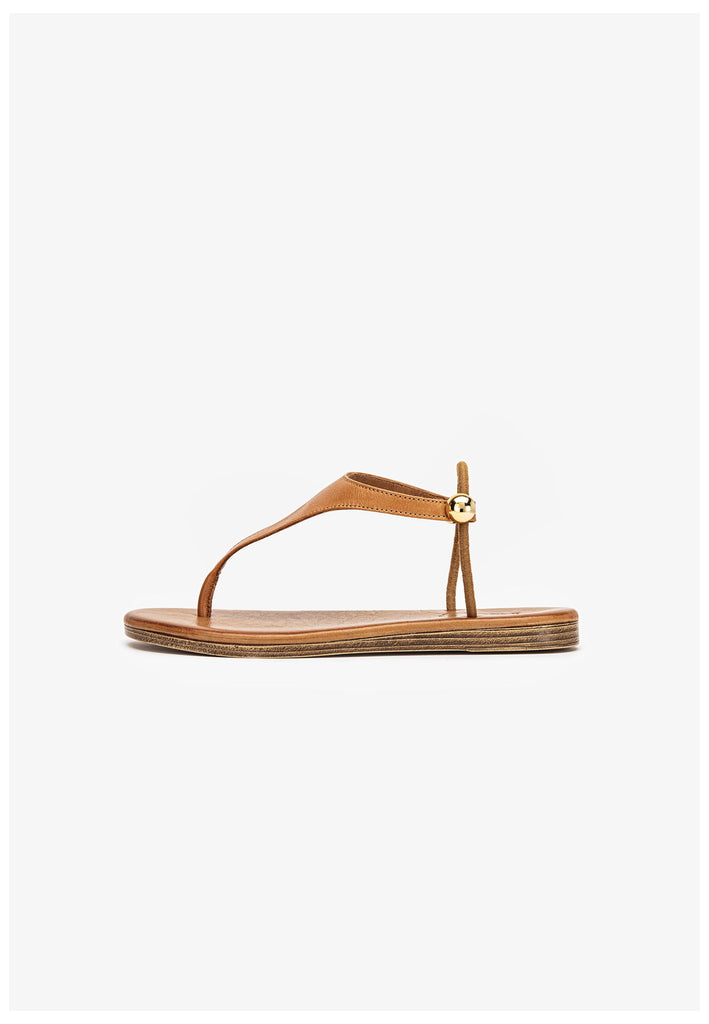 Inuovo Zehensteg Leder Mittelbraun - surf4shoes