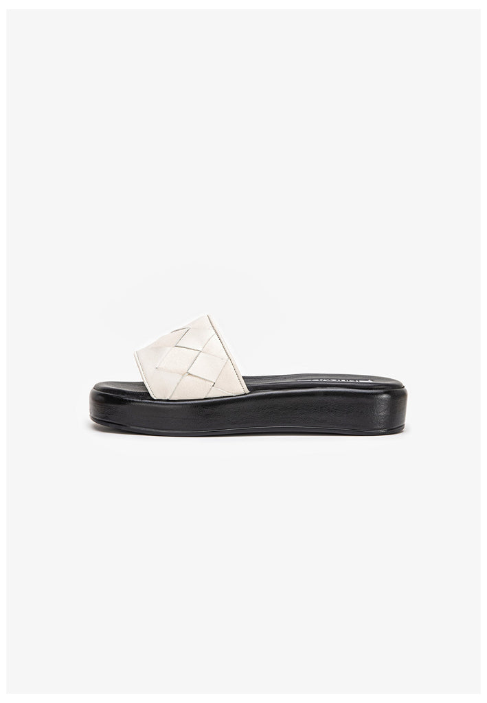 Inuovo Pantoletten Leder Creme - surf4shoes