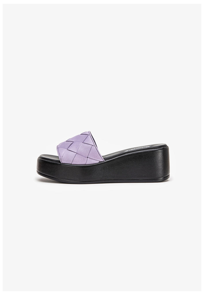 Inuovo Pantoletten Leder Flieder - surf4shoes