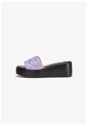 Inuovo Pantoletten Leder Flieder - surf4shoes